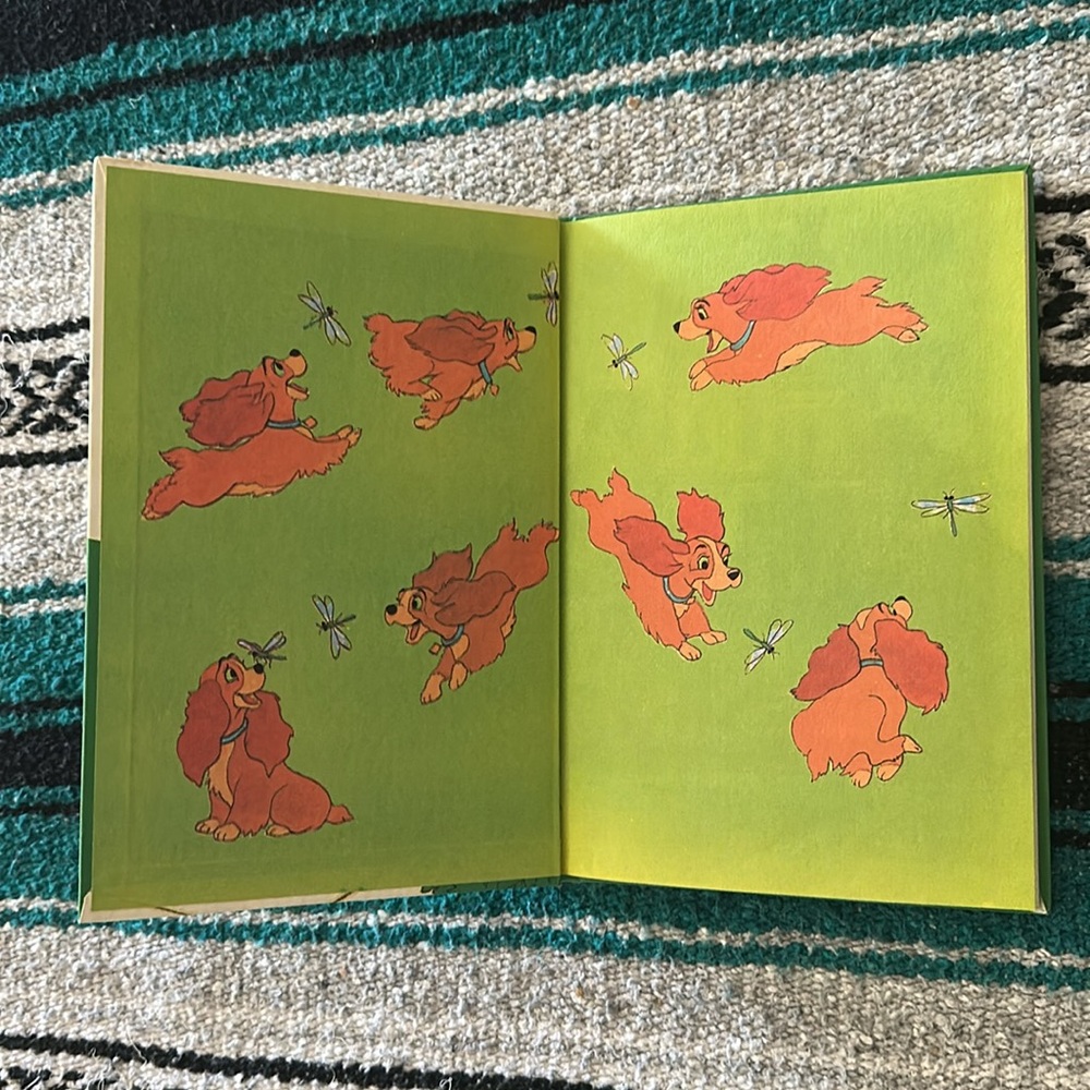 Walt Disney Productions *Vintage* Lady and the Tramp Hardback Book - Picture 3 of 7